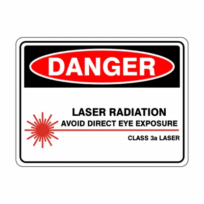Class 3A Laser - Laser Radiation Avoid Direct Eye Exposure