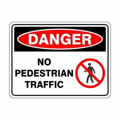 No Pedestrian Traffic + Symbol