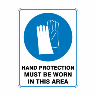 Mandatory Hand Protection Must Be Worn