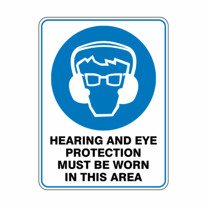 Mandatory Hearing And Eye Must Be Worn