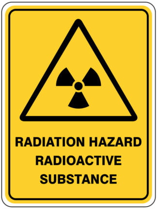 Warning Radiation Hazard Radioactive Substance