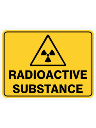 Warning Radioactive Substances