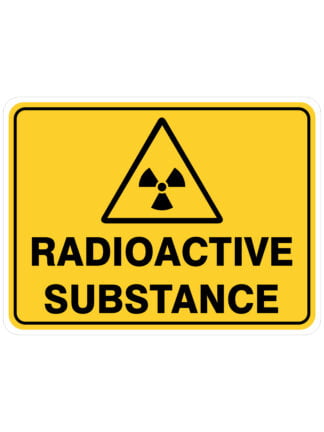 Warning Store For Radioactive Substances