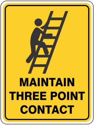Warning Maintain Three Point Contact
