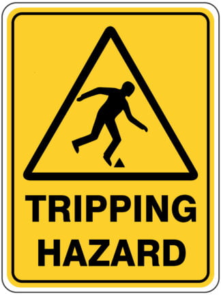 Warning Tripping Hazard