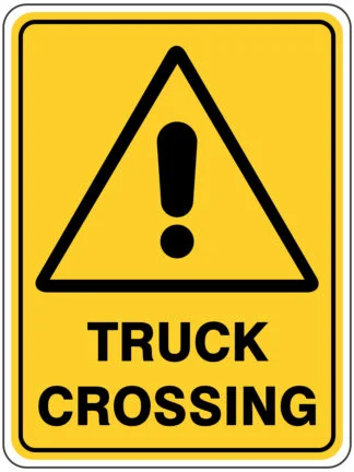 Warning Trucks Crossing