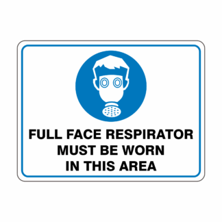 Mandatory Full Face Respirator Landscape
