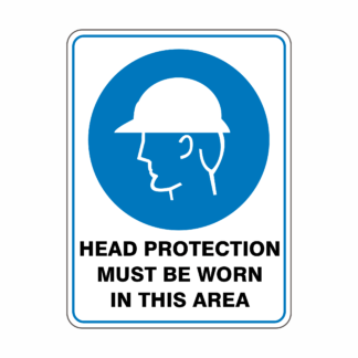 Head Protection Must Be Worn in this Area