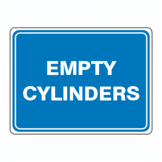 Hazardous Substance Signs - Empty Cylinders