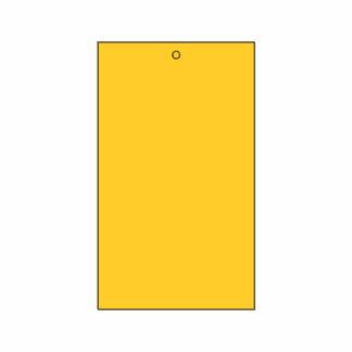 Blank Lockout Tag (Yellow)