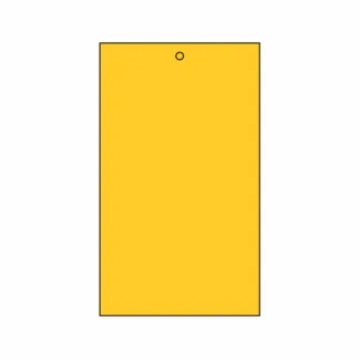Blank Lockout Tag (Yellow)