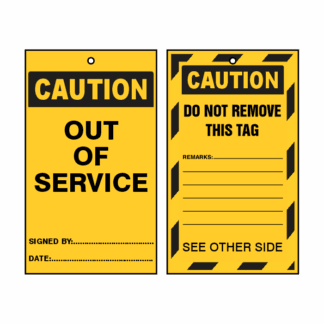 Lockout Tags - Caution Out Of Service