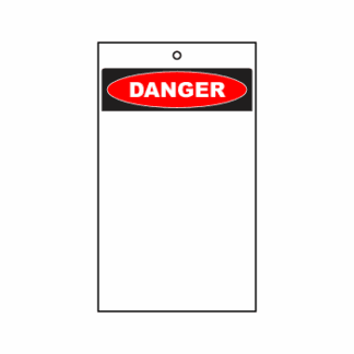 Blank Lockout Tag (Danger)
