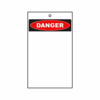 Blank Lockout Tag (Danger)