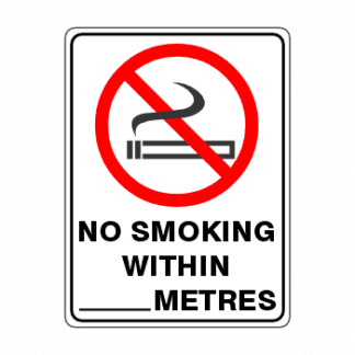 No Smoking Within Metres