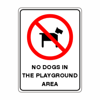 No Dogs In The Playground Area