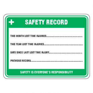 Safety Record Sign