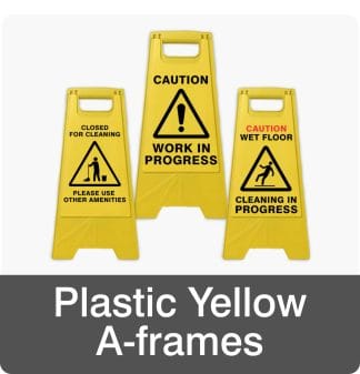 Plastic Yellow A-frames