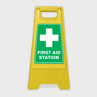 First Aid Station - A-Frame Sign