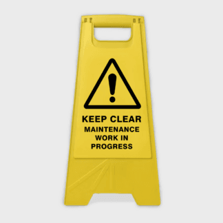 Keep Clear Maintenance Work In Progress