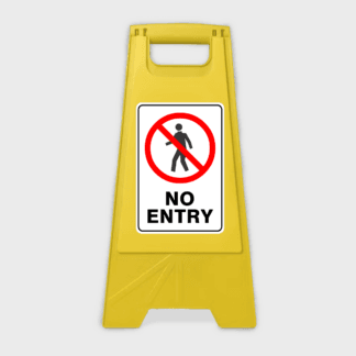 No Entry - A-Frame Sign
